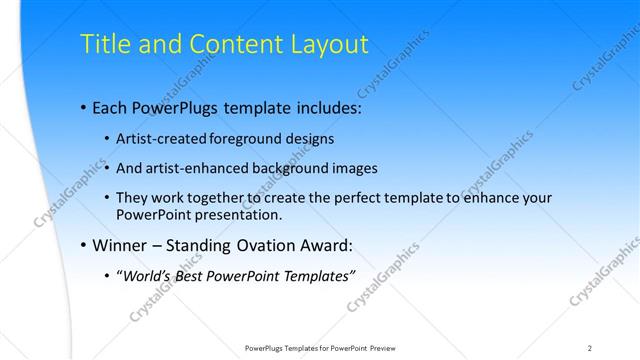 Title and Content presentation slide layout
