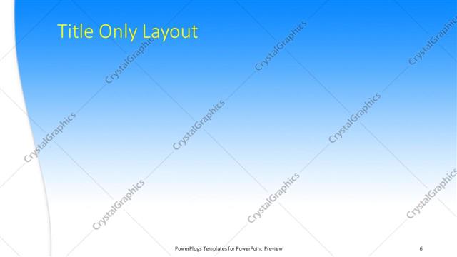 Title Only presentation slide layout