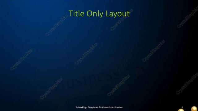 Title Only presentation slide layout