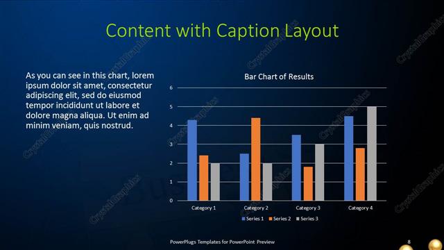Content with Caption presentation slide layout