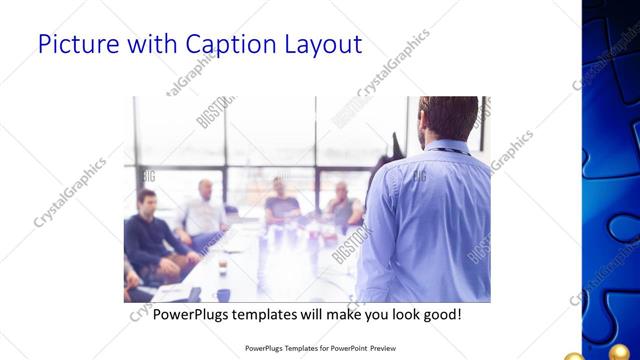 Picture with Caption presentation slide layout