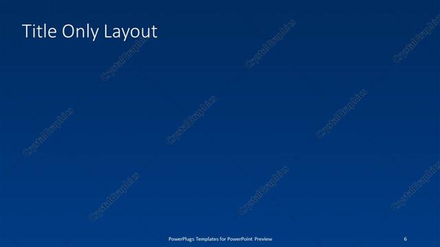 Title Only presentation slide layout