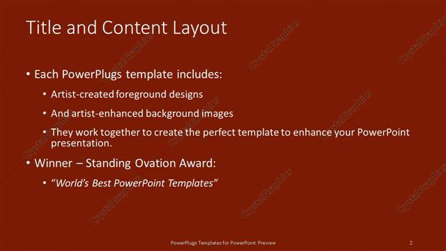 Title and Content presentation slide layout