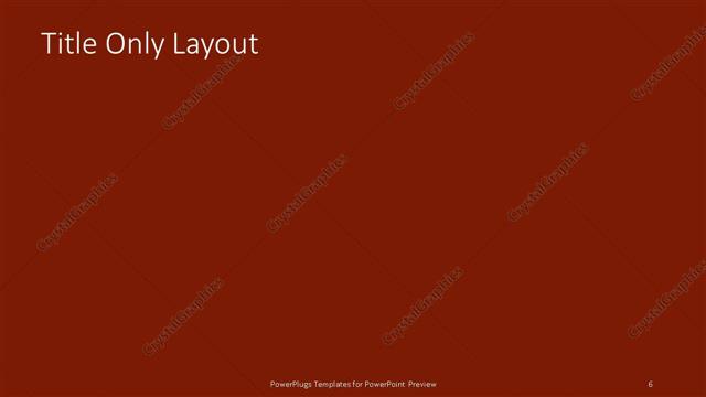 Title Only presentation slide layout