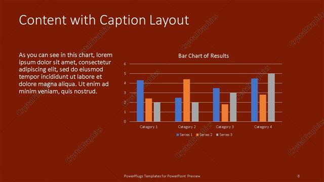 Content with Caption presentation slide layout