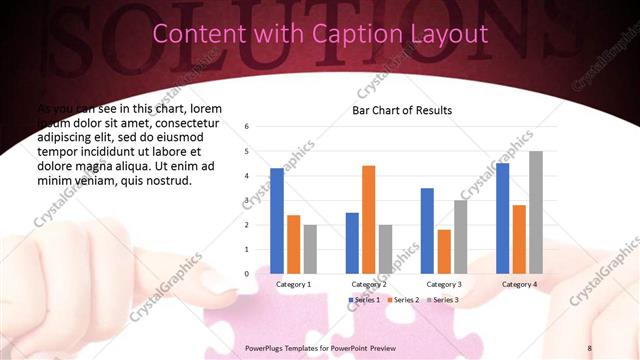 Content with Caption presentation slide layout
