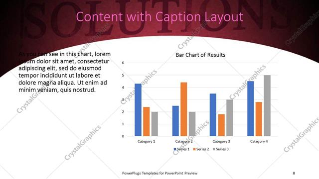Content with Caption presentation slide layout