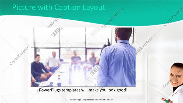Picture with Caption presentation slide layout