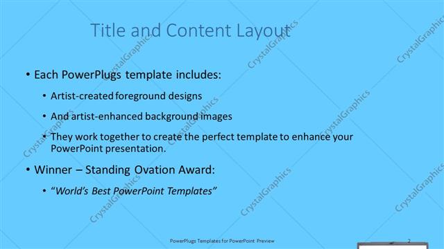 Title and Content presentation slide layout