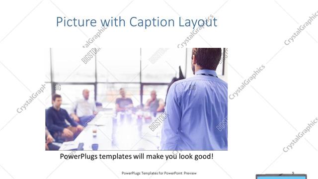 Picture with Caption presentation slide layout