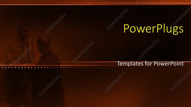  Presentation with professionals - Two professionals with brownish background and place for text