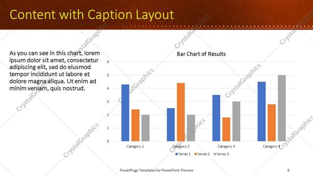 Content with Caption presentation slide layout