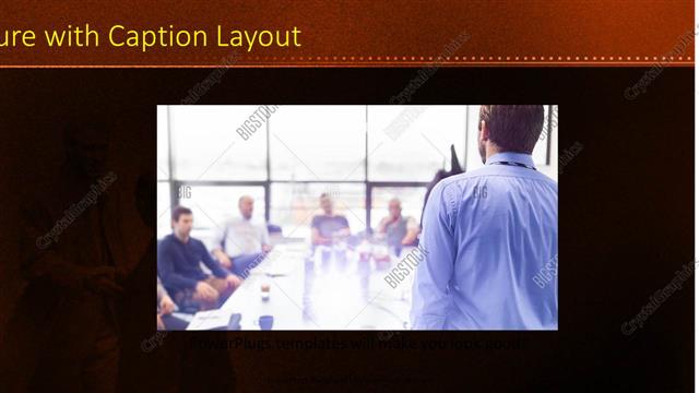 Picture with Caption presentation slide layout