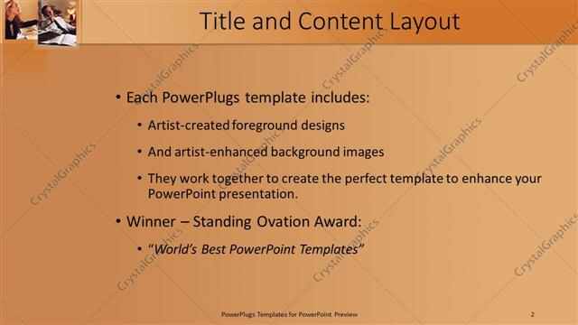 Title and Content presentation slide layout