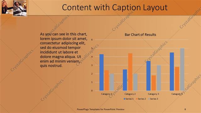 Content with Caption presentation slide layout