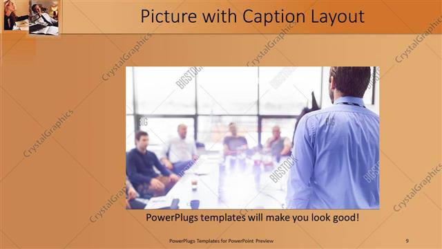 Picture with Caption presentation slide layout