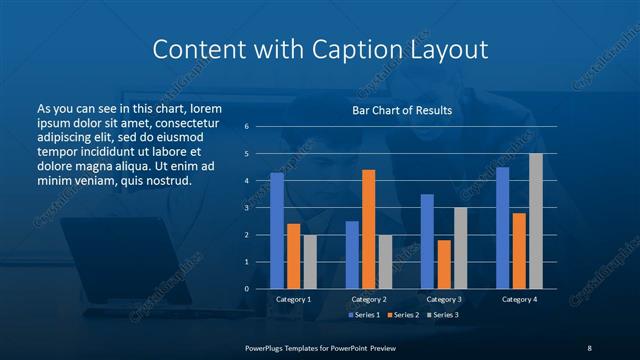 Content with Caption presentation slide layout