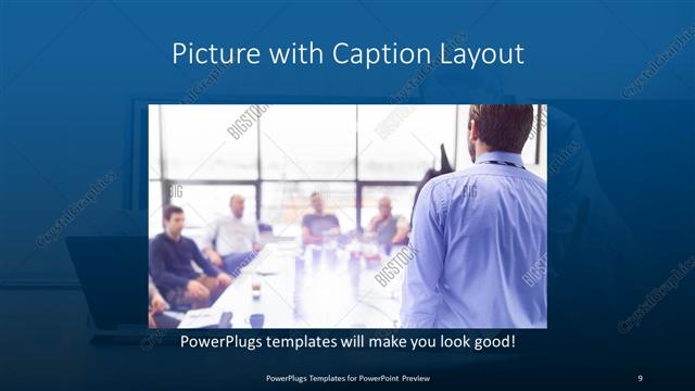 Picture with Caption presentation slide layout