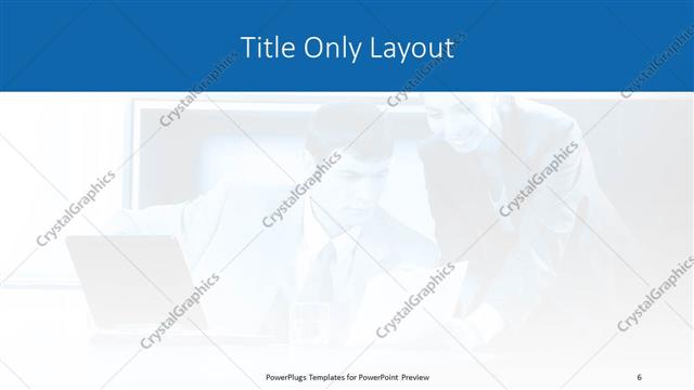 Title Only presentation slide layout