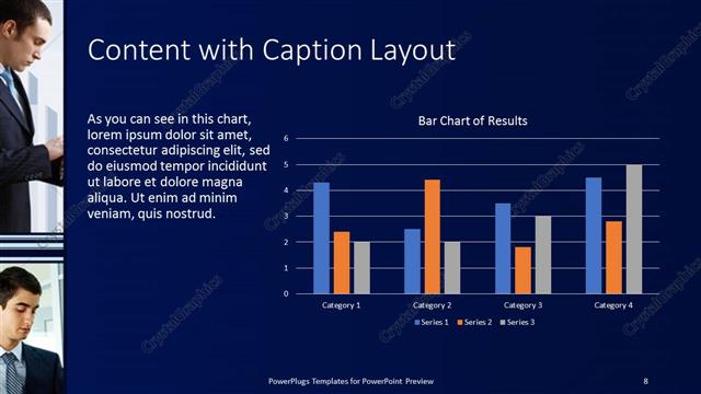Content with Caption presentation slide layout