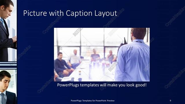 Picture with Caption presentation slide layout