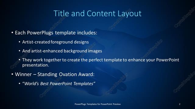 Title and Content presentation slide layout
