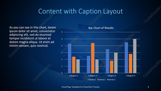 Content with Caption presentation slide layout