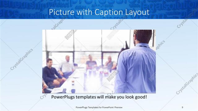 Picture with Caption presentation slide layout