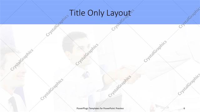 Title Only presentation slide layout