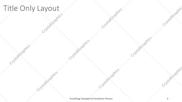 Title Only presentation slide layout