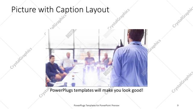 Picture with Caption presentation slide layout
