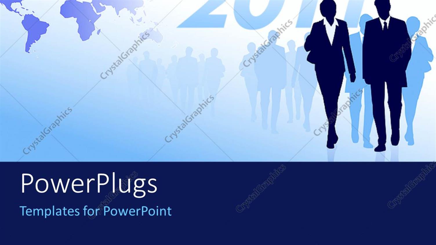 Featuring Two Professionals with their Shadows in the Background