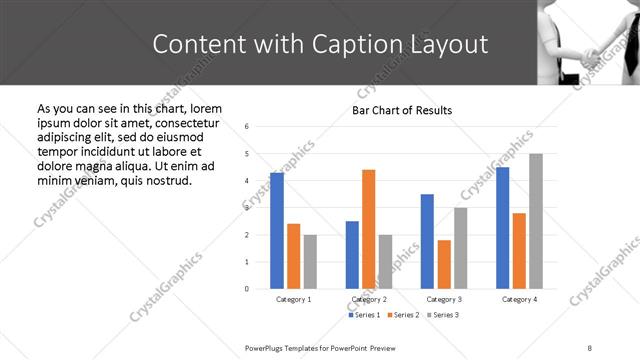 Content with Caption presentation slide layout