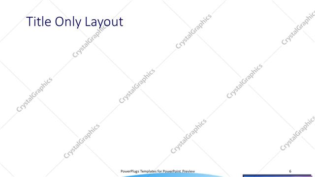 Title Only presentation slide layout