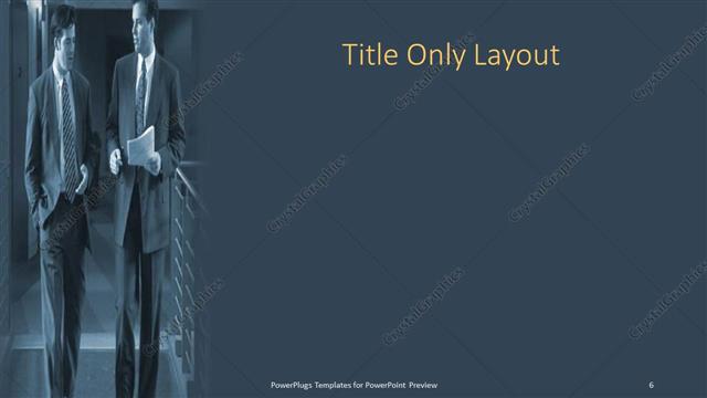 Title Only presentation slide layout