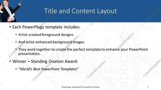 Title and Content presentation slide layout