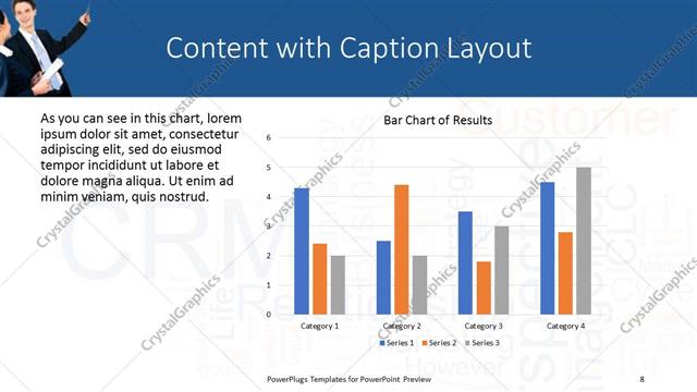 Content with Caption presentation slide layout