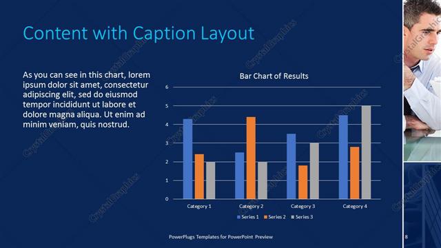 Content with Caption presentation slide layout