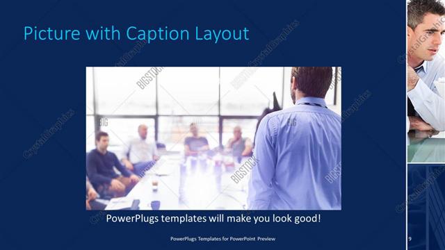 Picture with Caption presentation slide layout