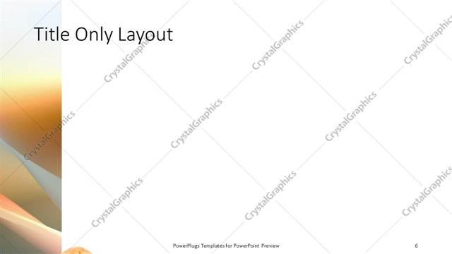 Title Only presentation slide layout