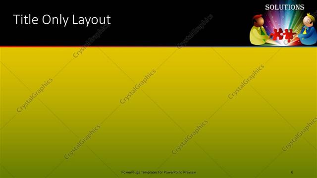 Title Only presentation slide layout