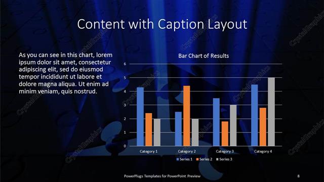 Content with Caption presentation slide layout