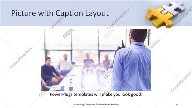 Picture with Caption presentation slide layout
