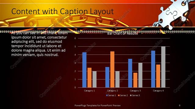 Content with Caption presentation slide layout