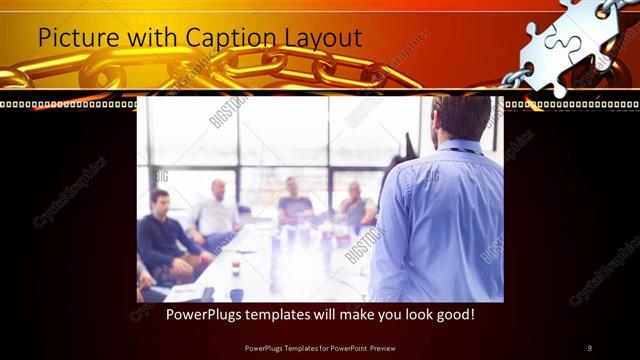 Picture with Caption presentation slide layout