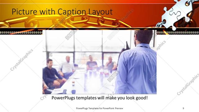 Picture with Caption presentation slide layout