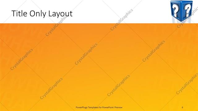 Title Only presentation slide layout