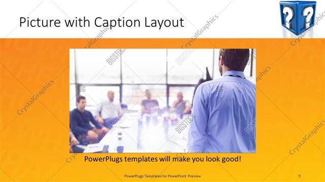 Picture with Caption presentation slide layout