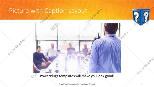 Picture with Caption presentation slide layout