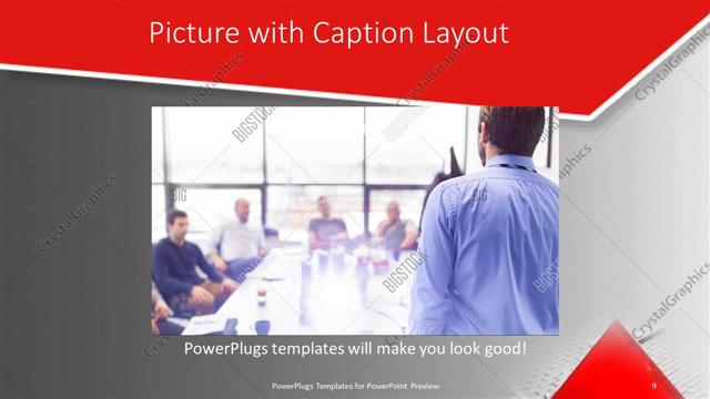 Picture with Caption presentation slide layout